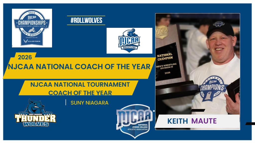 Maute receives NJCAA National Coach, National Tournament Coach of Year honors
